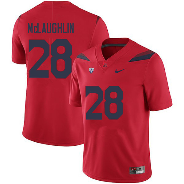 Men #28 Steve McLaughlin Arizona Wildcats College Football Jerseys Sale-Red